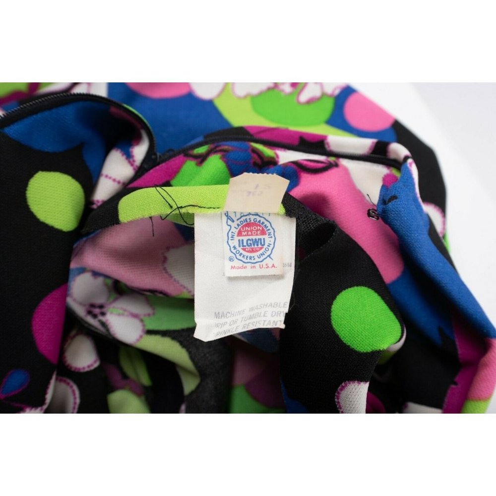 Vintage 70s Womens Maxi Dress Sz 12 Floral Retro - Picture 7 of 8